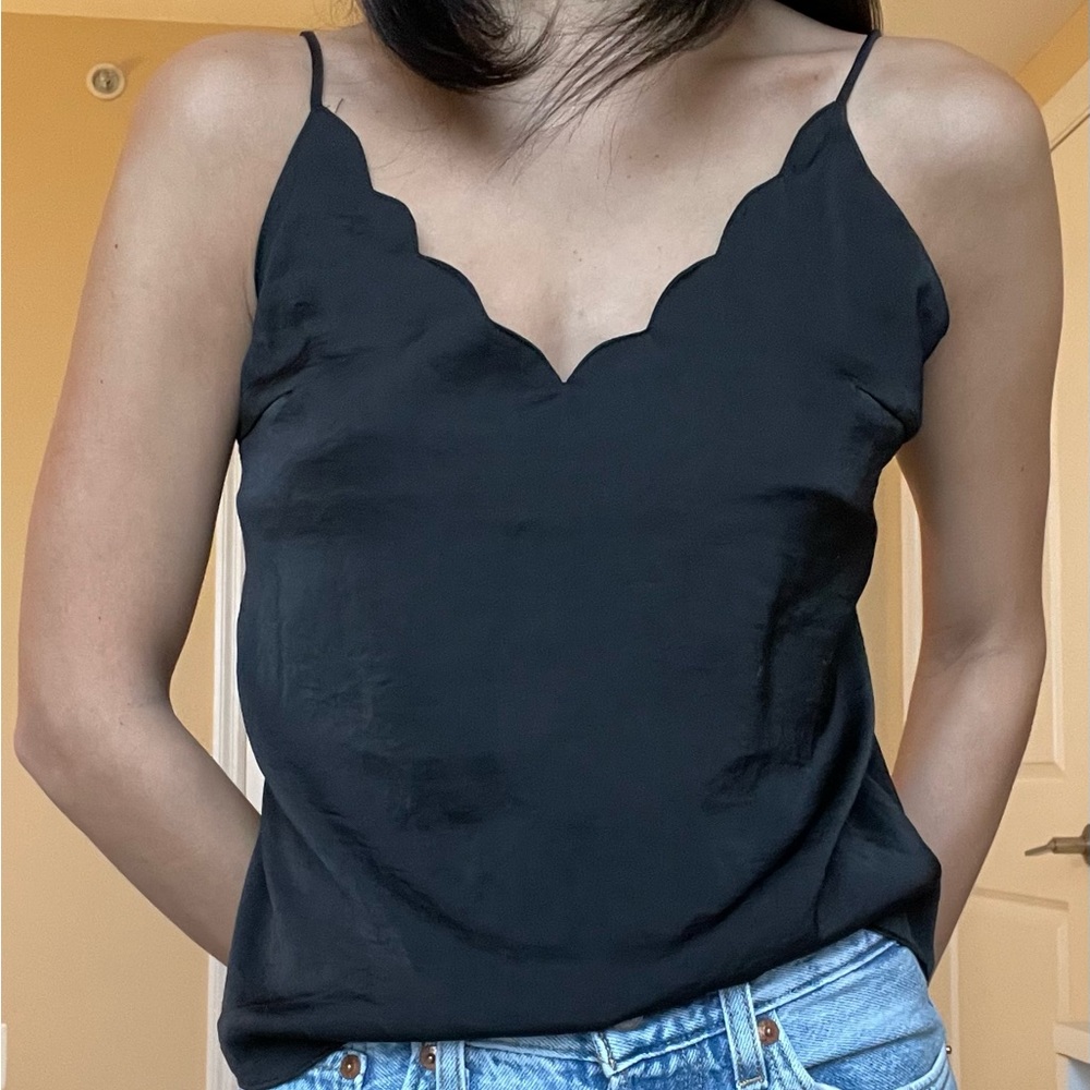 Black Satin Top
